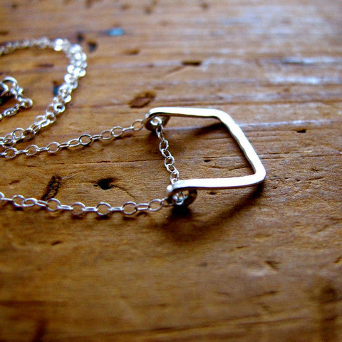 Silver Brick Pendant